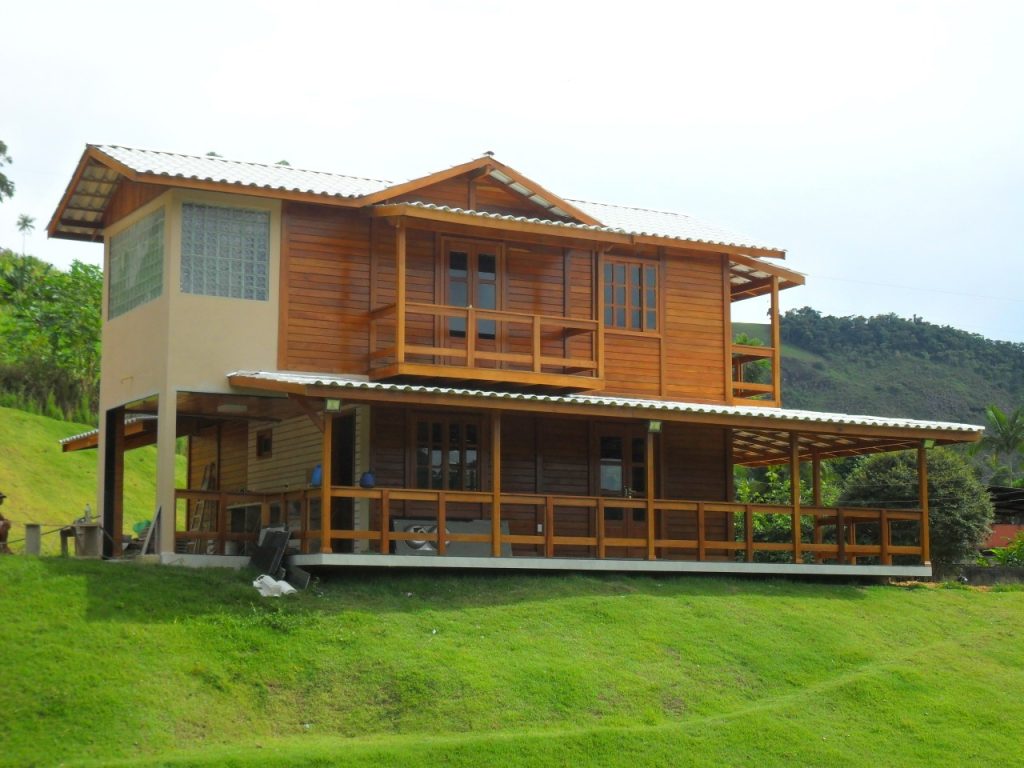 Chalé Pré Fabricado de Madeira 20 m² KIT Eco Wooden 2