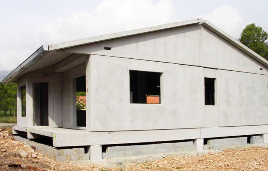 Casa pré-fabricada de concreto